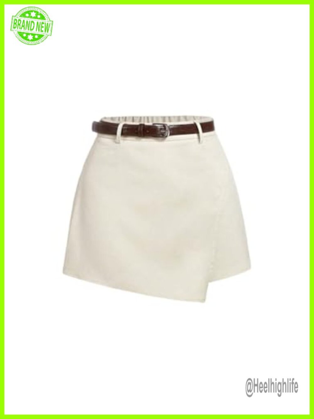 SHENHE Dressy Wrap Mini Skorts Business Casual Belted Short Skirts